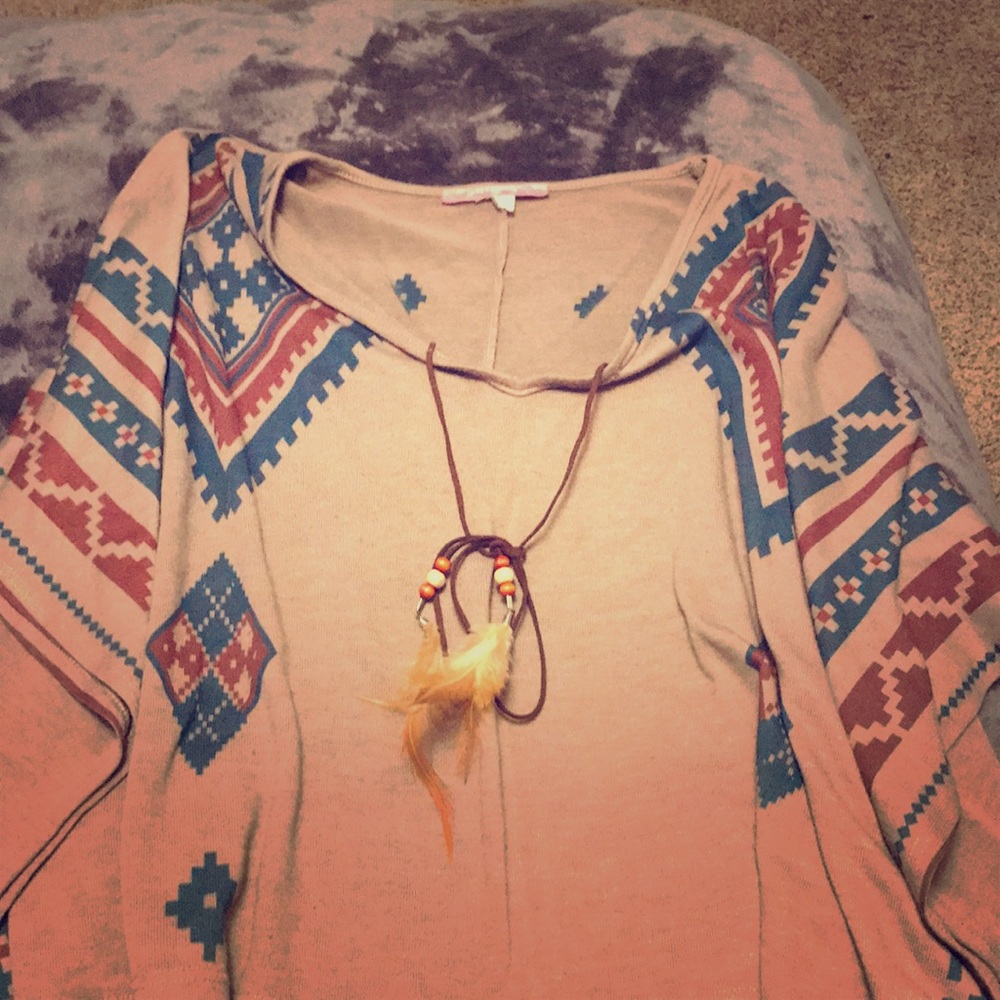 Poncho style shirt